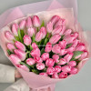 Нежно-розовые тюльпаны, 51 шт